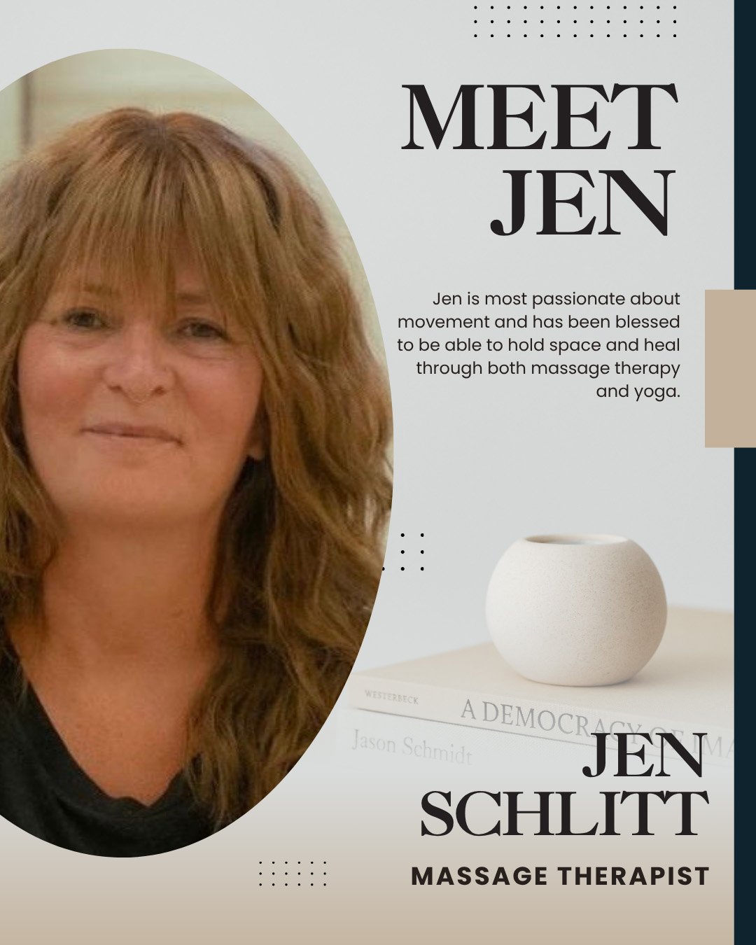 Featured image for “Massage Therapy Awareness Week 2026 – Jen”