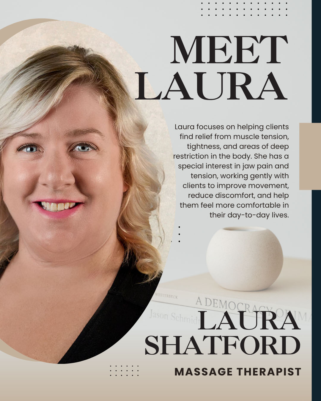 Featured image for “Massage Therapy Awareness Week 2026 – Laura”